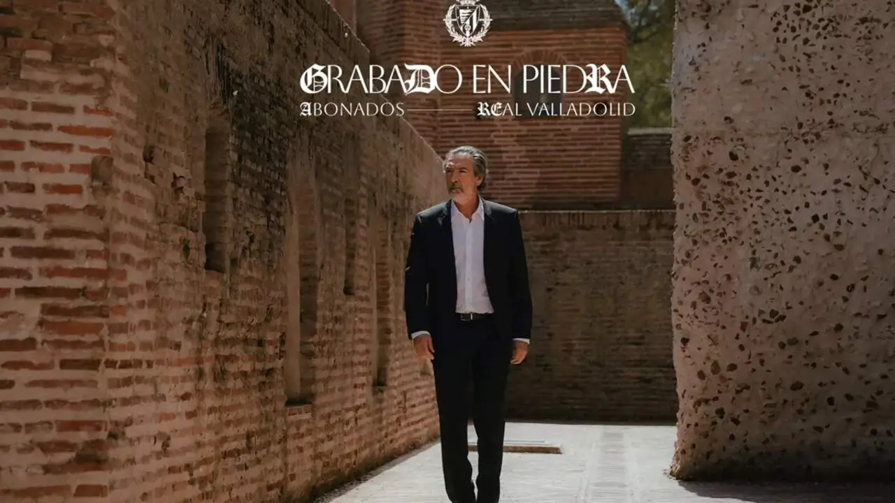 Campana abonados Real Valladolid 2026-2027 protagonizada actor Gines Garcia Millan y Castillo de La Mota Medina del Campo