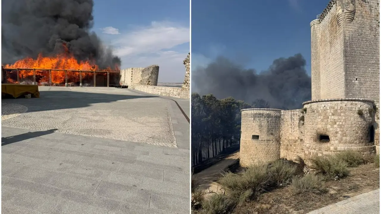 Fuego Castillo de Iscar consecuencias incendio forestal amplio despliegue medios extincion