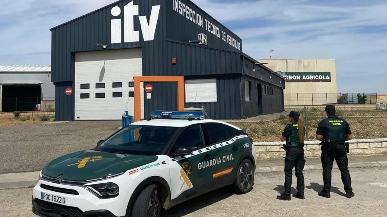 Intervencion Guardia Civil agresion cliente trabajador ITV Medina de Rioseco