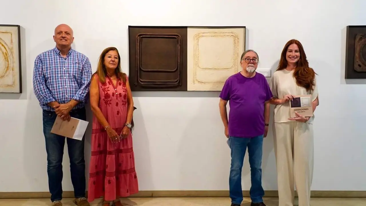 Inauguracion nueva exposici&oacute;n Oxidaciones artista Luis Nieto Diputacion Valladolid