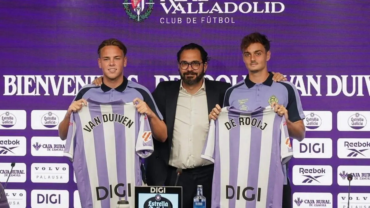 Presentacion oficial Van Duiven y De Rooij nuevos fichajes Real Valladolid