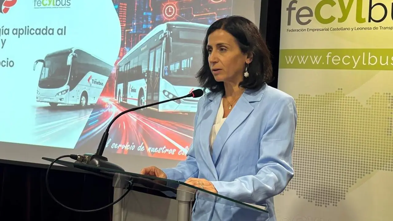 Clausura asamblea Fecylbus consejera Cristina Sanchidrian balance Buscyl Junta