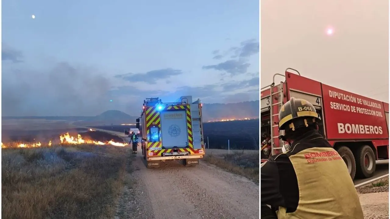 Envio dotaciones Bomberos Diputacion Valladolid incendio Burgohondo provincia Avila