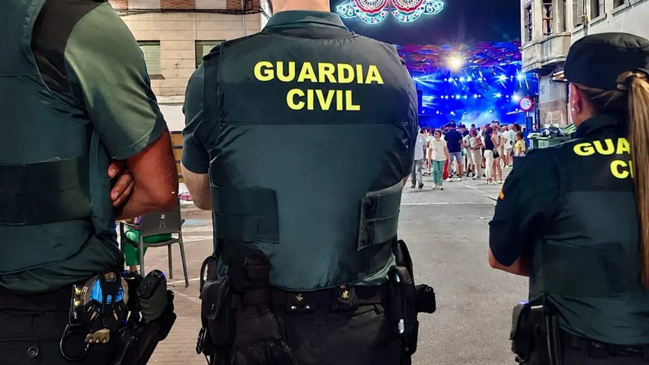 Agentes Guardia Civil vigilancia Fiestas Iscar sucesos provincia Valladolid
