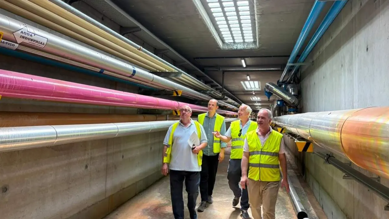 Visita Alejandro Garcia Pellitero obras autosuficiencia energetica EDAR Valladolid Aquavall