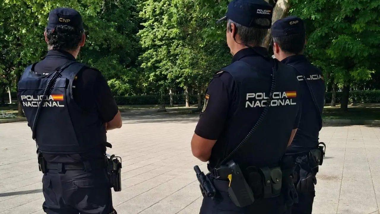 Policia Nacional tres agentes hombres detenciones sucesos parque Valladolid