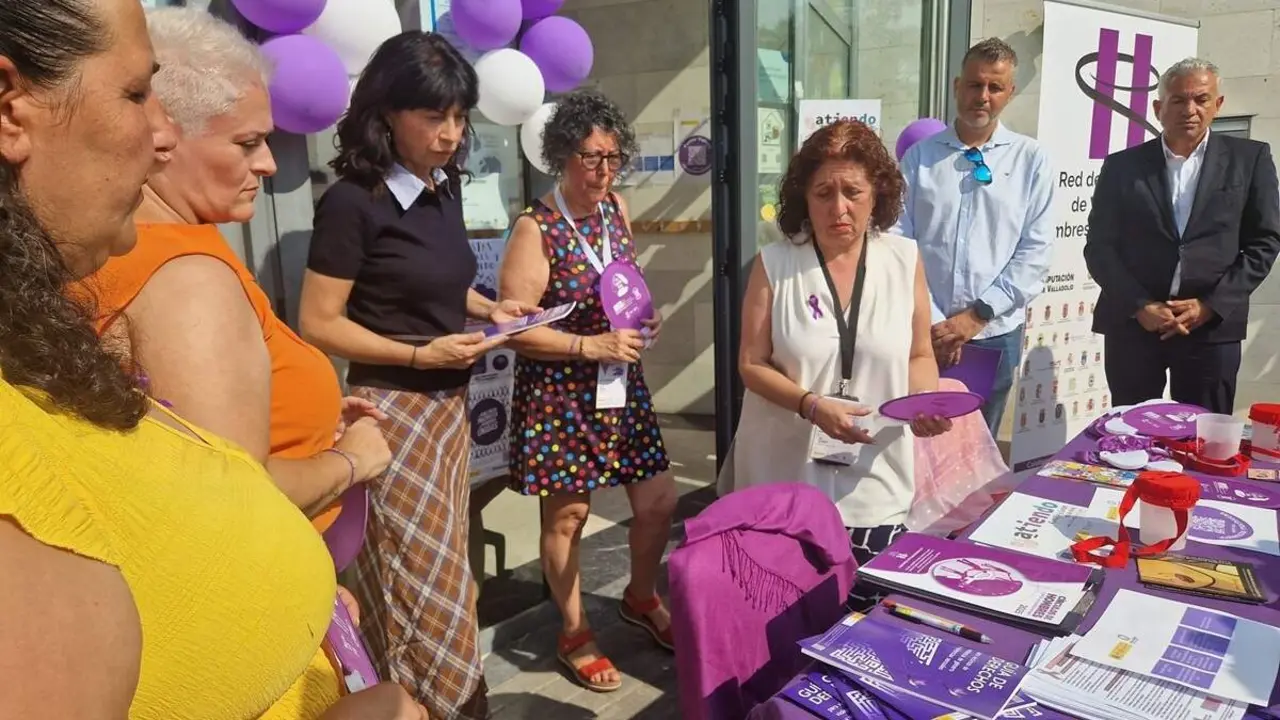 Visita ministra Igualdad Ana Redondo Punto Violeta Cabezon de Pisuerga Fiestas San Roque 2026