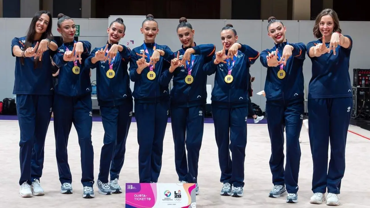 Seleccion Espanola Gimnasia Ritmica Campeonas del Mundo entrenadora vallisoletana Ana Maria Pelaz
