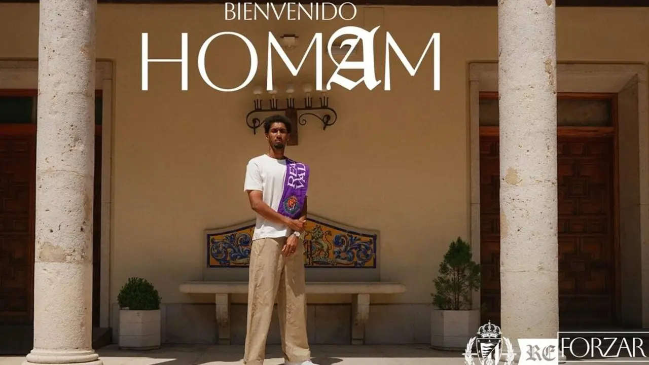 Anuncio fichaje cesion Homam Al-Amin nuevo jugador Real Valladolid