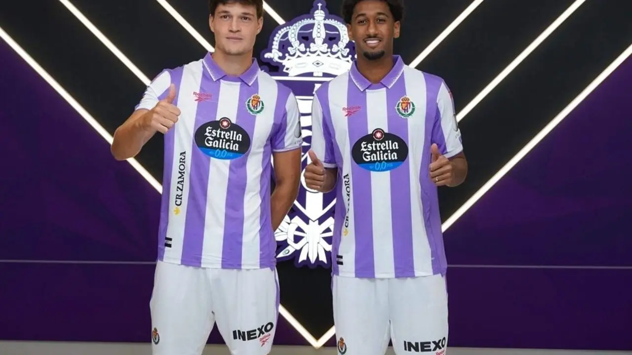 Presentacion Miguel Rubio y Homam El-Amin nuevos fichajes Real Valladolid Zorrilla