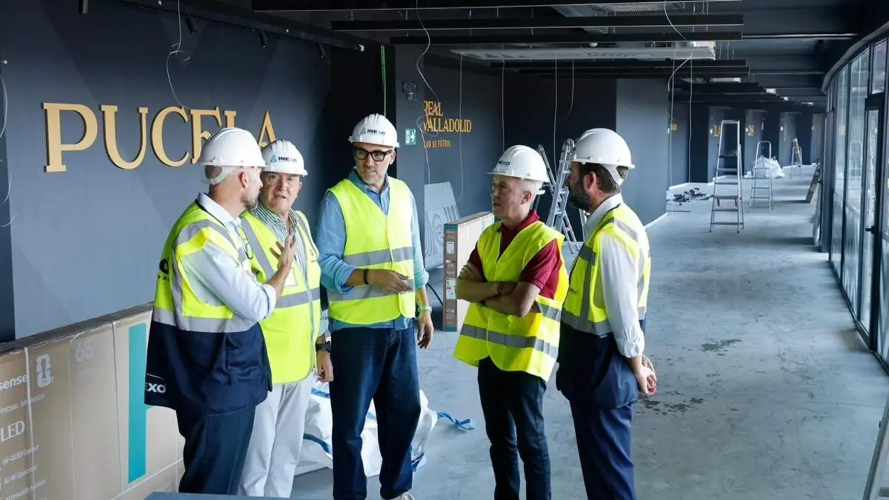 Visita obras interior Estadio Jose Zorrilla nivel 4 UEFA Ayuntamiento Real Valladolid