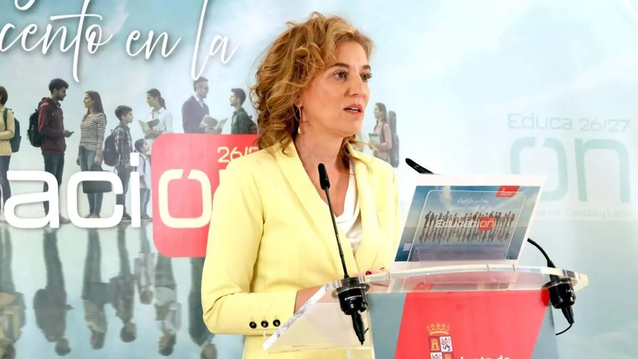 Presentacion nuevo curso escolar 2026-2027 Castilla y Leon consejera Educacion Maria Pardo Junta