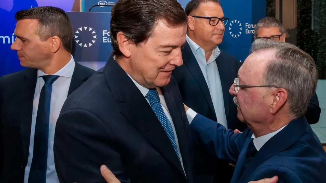 Alfonso Fernandez Manueco y Juan Jesus Vivas acto crisis migratoria Ceuta jcyl
