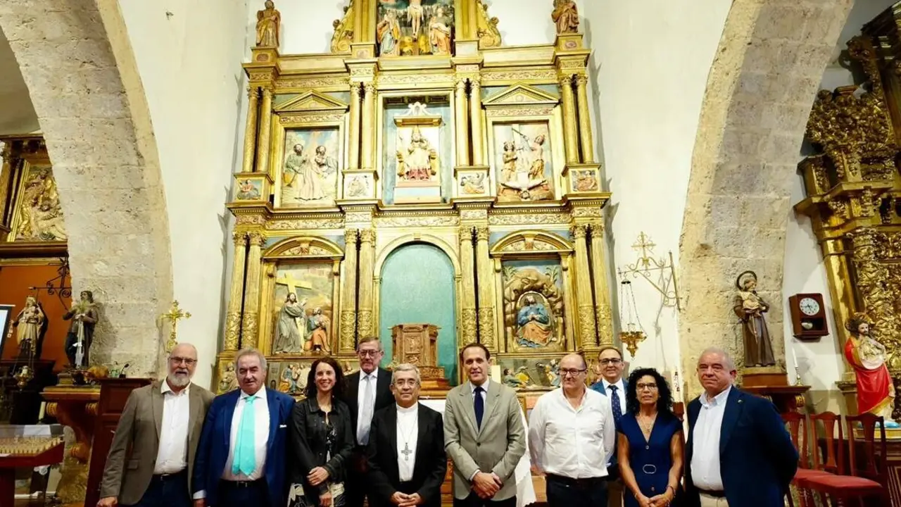 Inauguracion retablo mayor Villagarcia de Campos Diputacion Valladolid