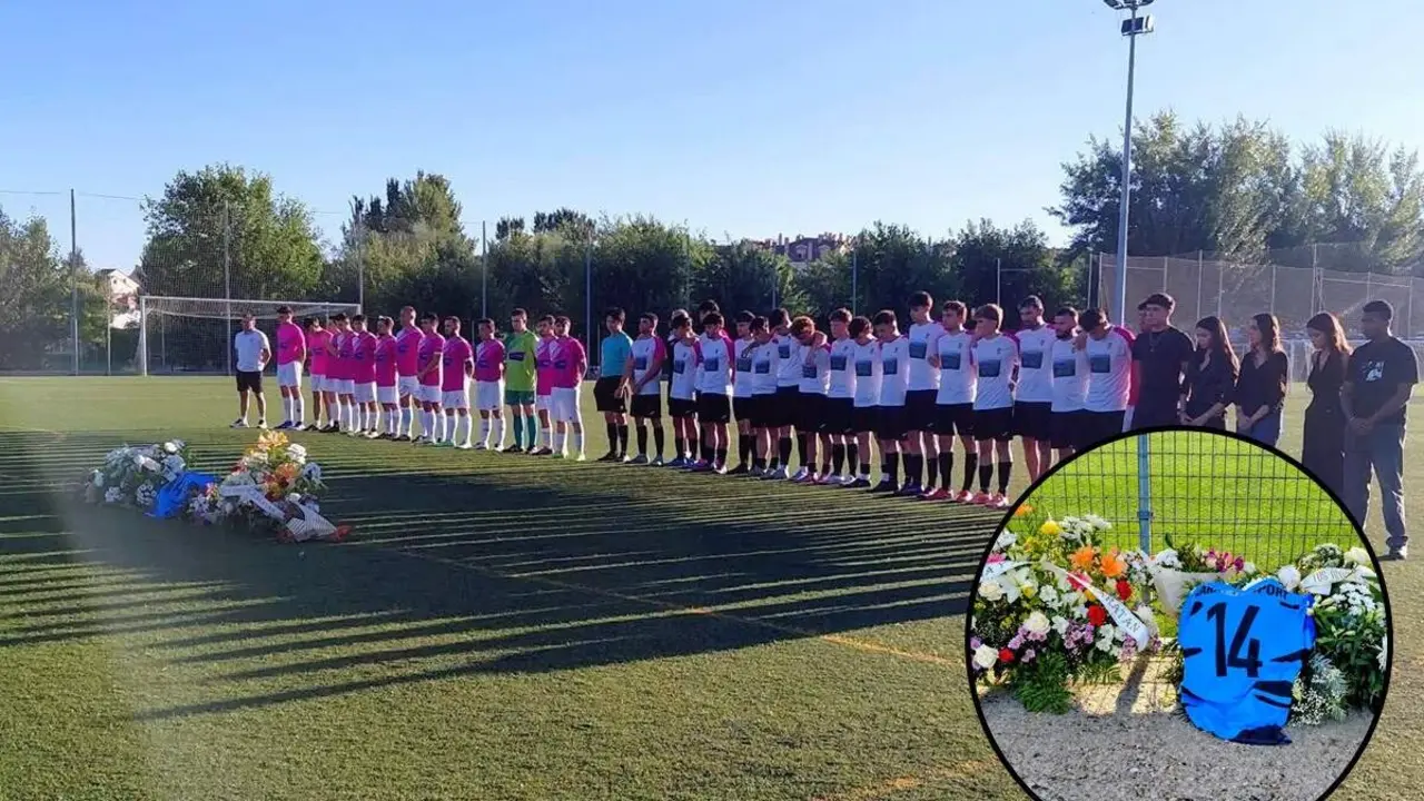 Homenaje minuto de silencio joven Oscar Baz fallecido accidente Francia Zaratan Sport