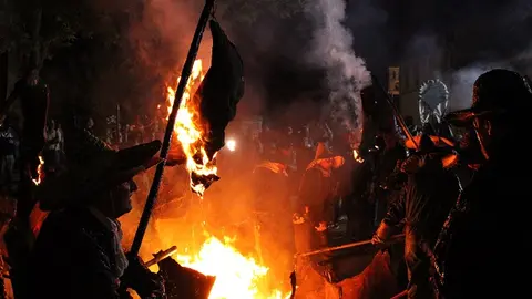Procesión cívica de El Vítor en Mayorga 2023 (02/16) | Valladolid Plural