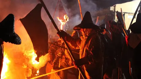 Procesión cívica de El Vítor en Mayorga 2023 (04/16) | Valladolid Plural