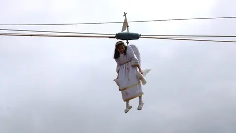 Procesión y Bajada del Ángel de Peñafiel 2024 (06/16) | Valladolid Plural