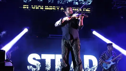 Inicio de Agosto Divertido y concierto de Strad 'El violinista rebelde' en Fuensaldaña 2024 (05/14)