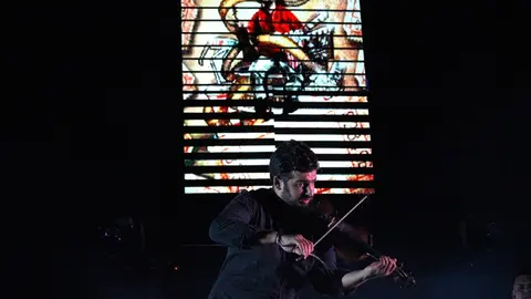 Inicio de Agosto Divertido y concierto de Strad 'El violinista rebelde' en Fuensaldaña 2024 (09/14)