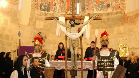 Acto del Descendimiento de la Semana Santa de Fresno el Viejo (03/15) | Valladolid Plural