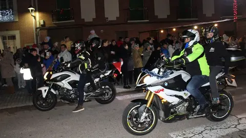 Llegada motera de Papá Noel en la Navidad de Mojados 2025 | Valladolid Plural