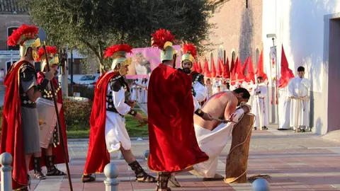 Representación del Viacrucis Juvenil de la Semana Santa de Fresno el Viejo 2026 | Valladolid Plural