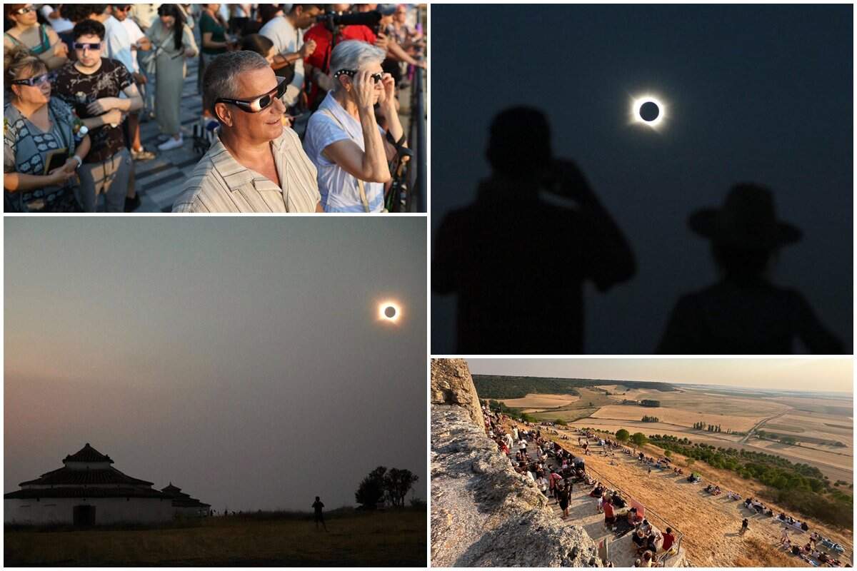 Valladolid vive el eclipse solar total sin apenas incidentes y reúne a más de 25.500 personas en los puntos oficiales